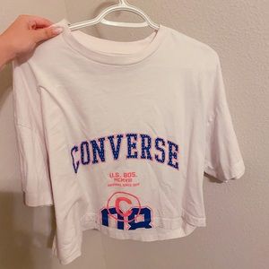 vintage converse crop top